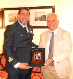 Il Presidente Nicola Bono con il Comandante Salvatore Gissara.