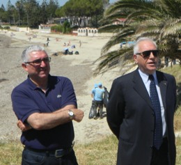 Il Presidente Nicola Bono </br>con l'Assessore all'ambiente</br> Sebastiano Zocco.