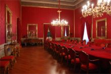 La Sala Rossa di Palazzo dei Normanni.