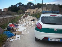 L'intervento della polizia provinciale